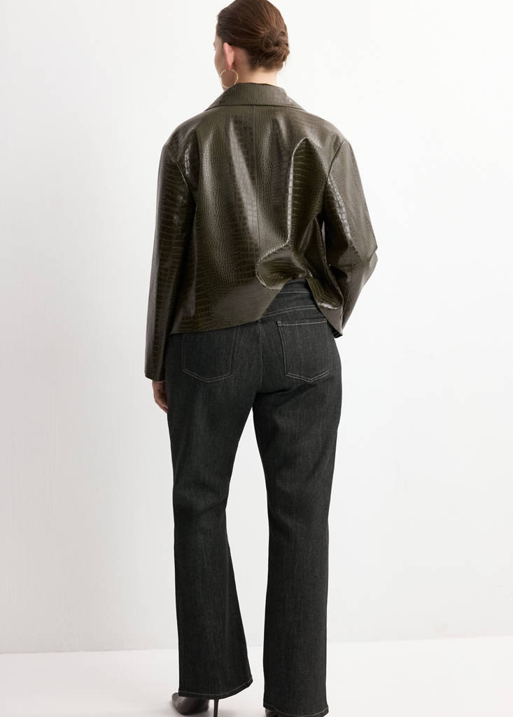 Jean Flare Taille Mi-Haute