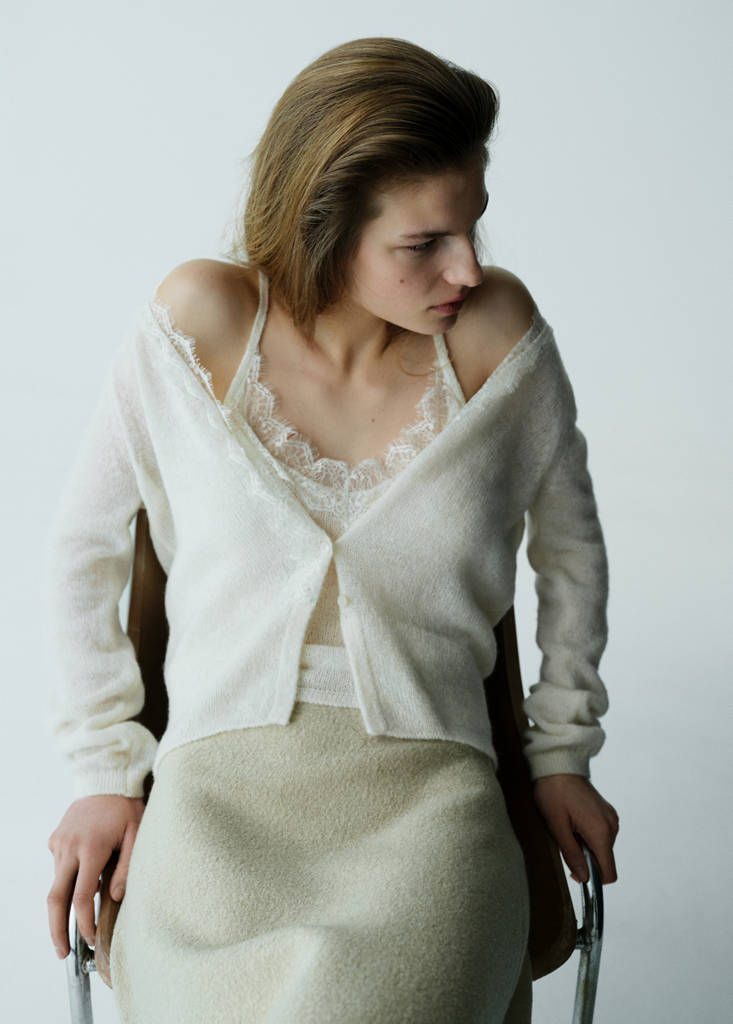 Cardigan Maille En Dentelle