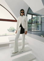 Pantalon Taille Mi-Haute Avec Passants