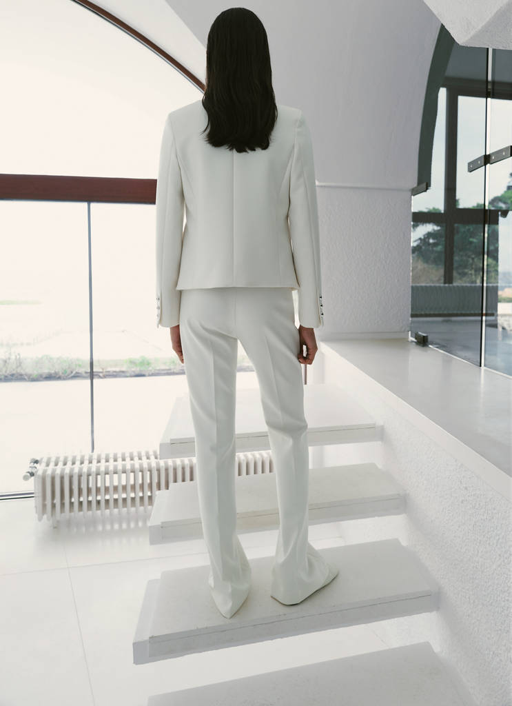 Pantalon Taille Mi-Haute Avec Passants