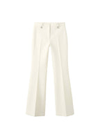 Pantalon Taille Mi-Haute Avec Passants