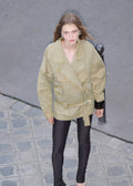 Parka À Revers Avec Ceinture