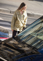 Parka À Revers Avec Ceinture