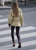 Parka À Revers Avec Ceinture
