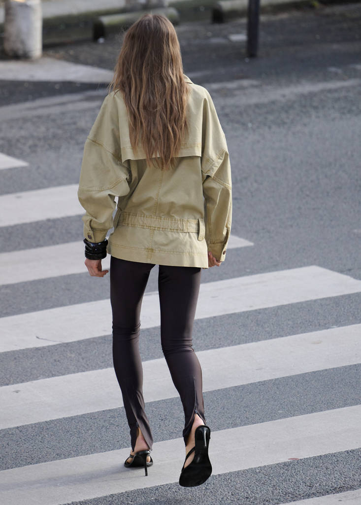 Parka À Revers Avec Ceinture