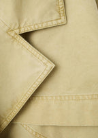 Parka À Revers Avec Ceinture