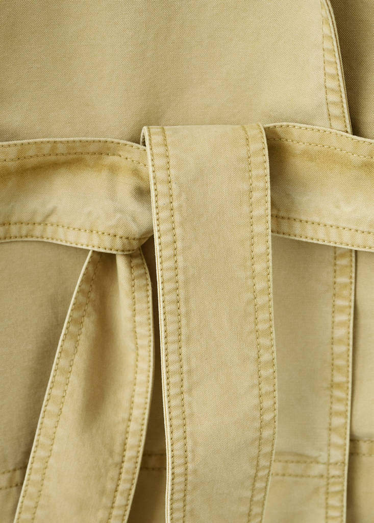 Parka À Revers Avec Ceinture