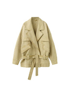 Parka À Revers Avec Ceinture