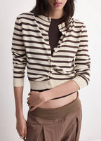 Cardigan Maille Rayures