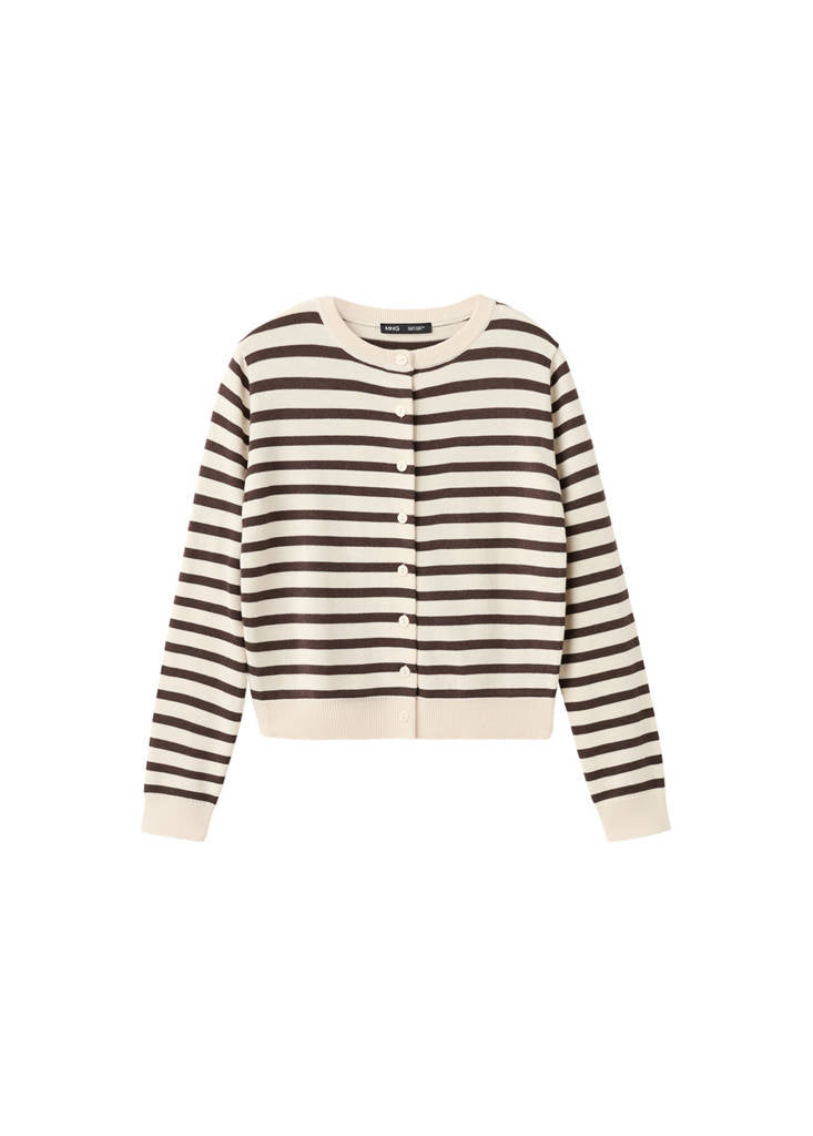 Cardigan Maille Rayures