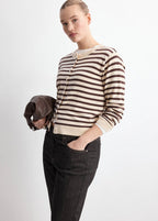 Cardigan Maille Rayures