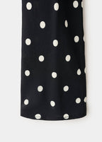 Robe À Pois À Manches Longues