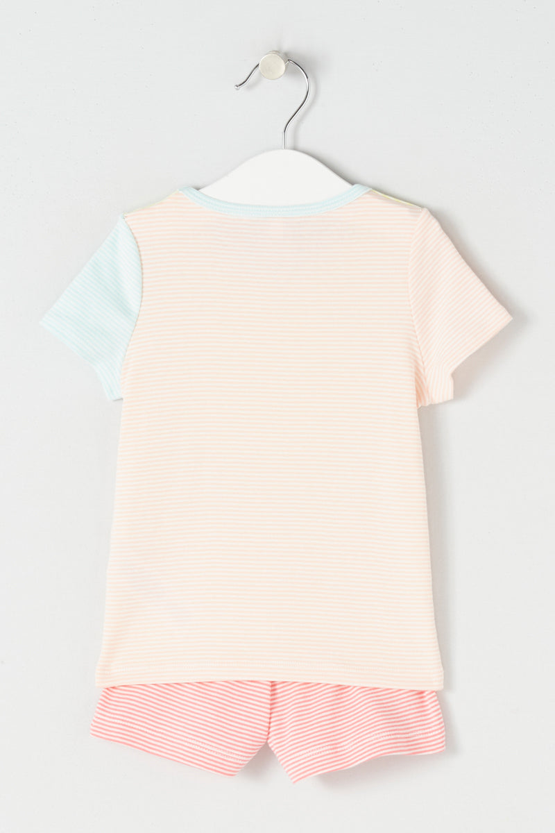 Pyjama - Pink, Yellow and Blue - Girls' Children