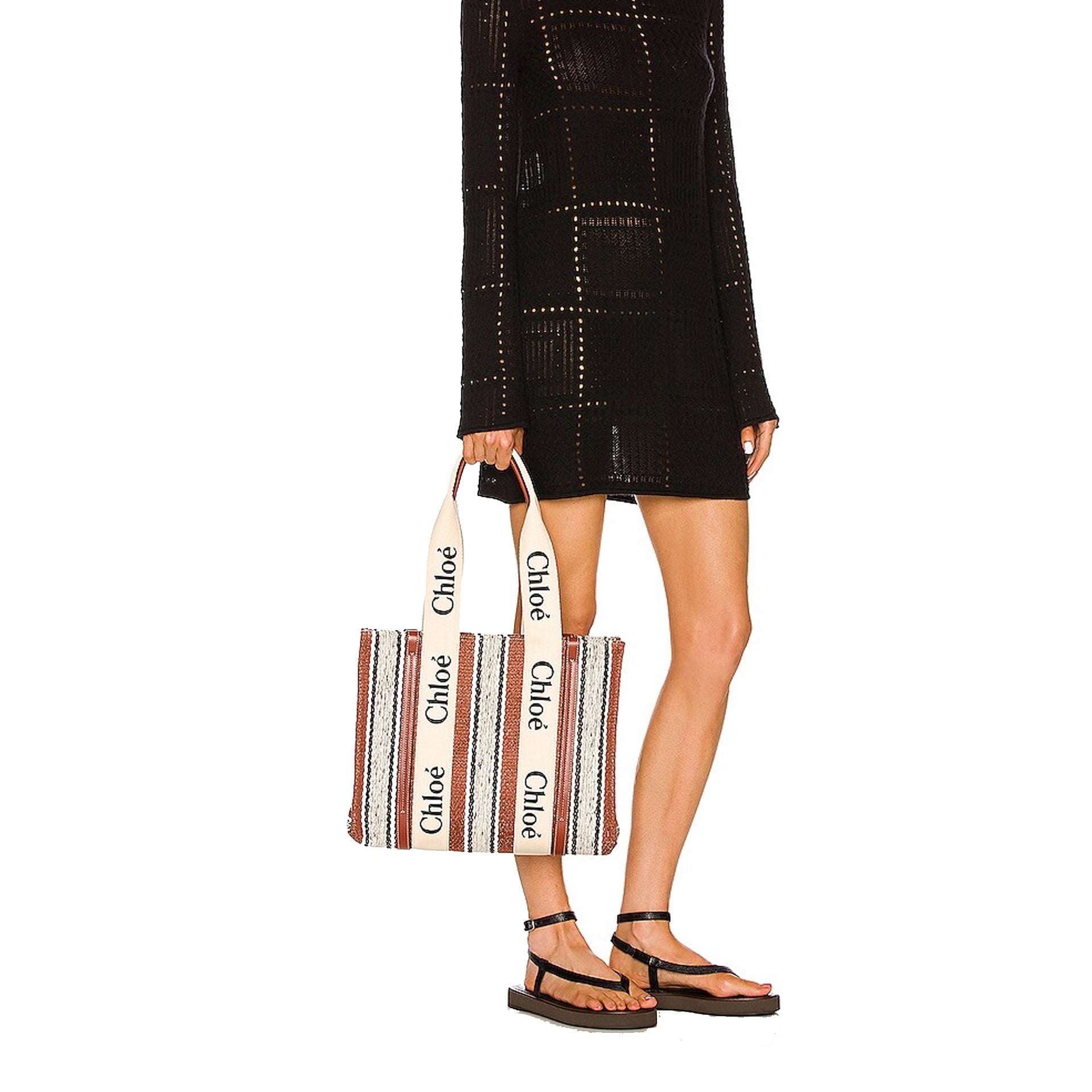 Chloe - Medium Woody Tote Bag - Women - Brown