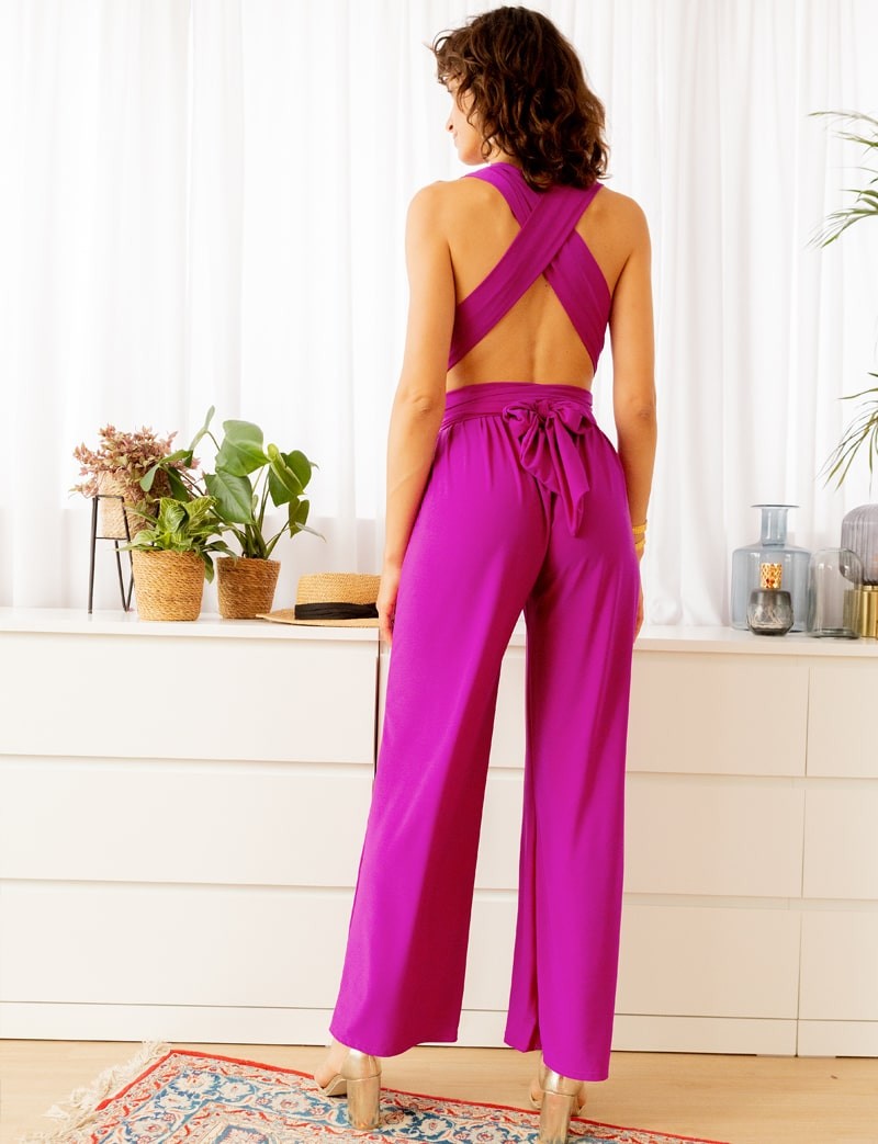 Kombinezon w kolorze magenta Gabriella