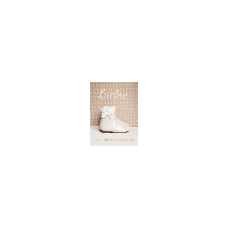 Héloïse Ankle Boots - Nude Pink Patent Leather - Girl