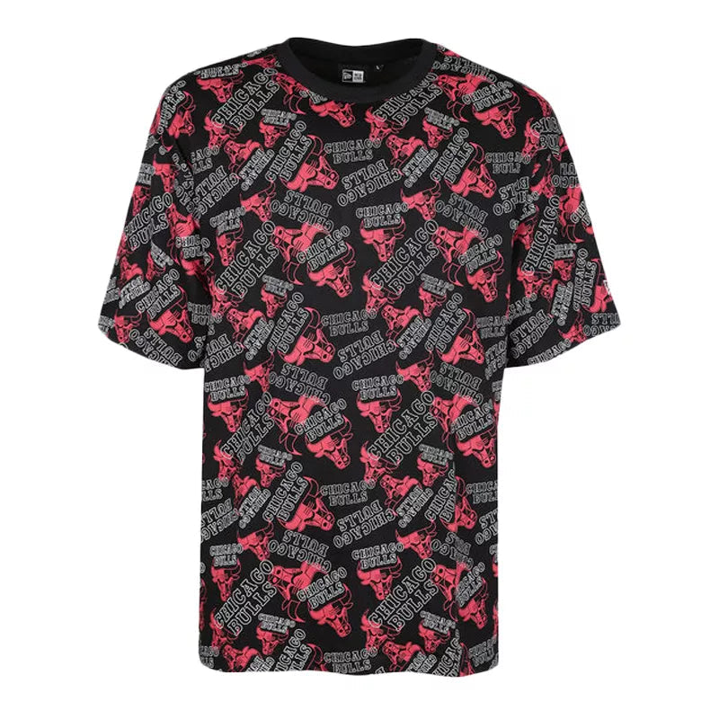 Tee-Shirt New Era Chicago Bulls Nba All-Over Printed