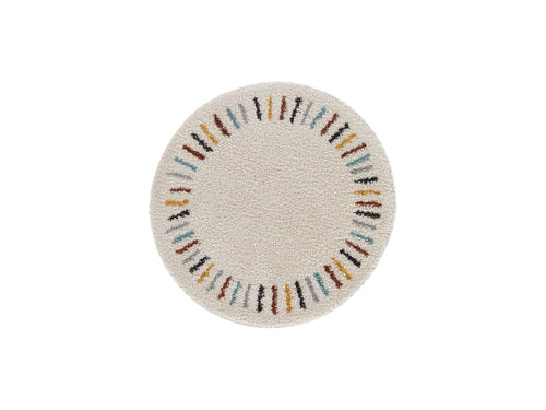 Tapis Ronds Noni Uni - Beige