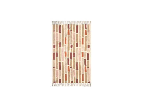 Tapis Poils Courts Kaio Motif Abstrait - Beige