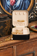 Carreau Smooth Jewellery Box - Black