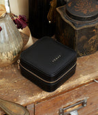 Carreau Smooth Jewellery Box - Black