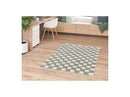 Tapis Poils Courts Botha Motif Abstrait - Gris