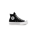 Converse Canvas All Star Lift Hi Jr Trainers - Black/White