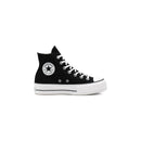 Baskets Converse Canvas All Star Lift Hi Jr - Noir/Blanc