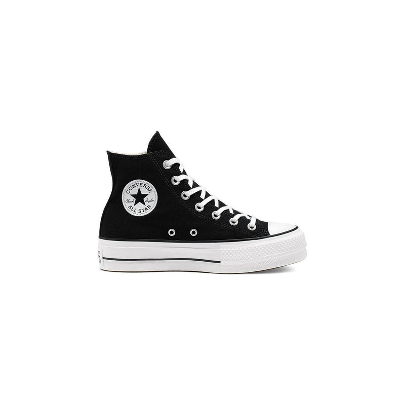 Baskets Converse Canvas All Star Lift Hi Jr - Noir/Blanc