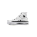 Zapatillas Converse Canvas All Star Lift Hi Jr - Blanco/Azul