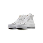 Zapatillas Converse Canvas All Star Lift Hi Jr - Blanco/Azul