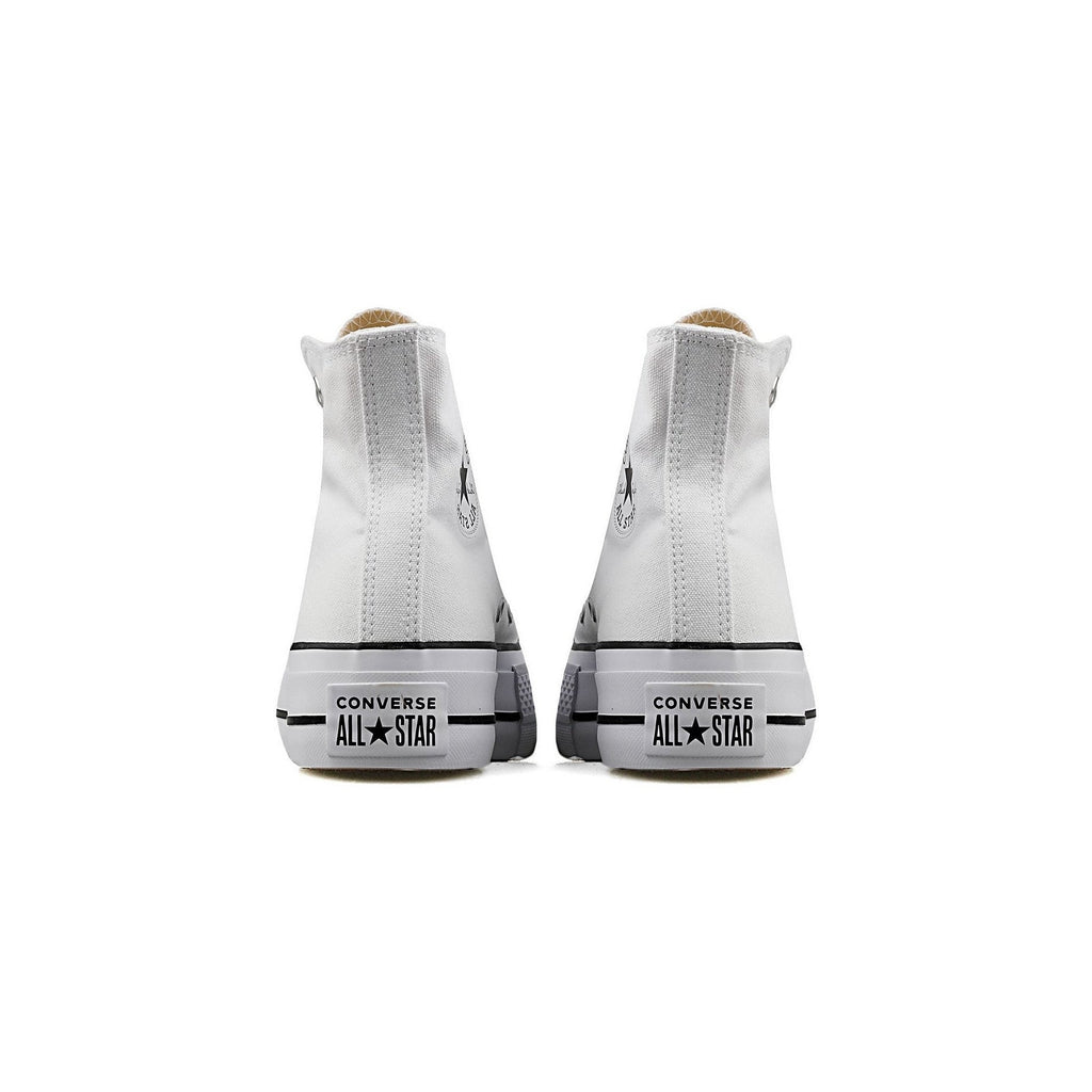 Zapatillas Converse Canvas All Star Lift Hi Jr - Blanco/Azul