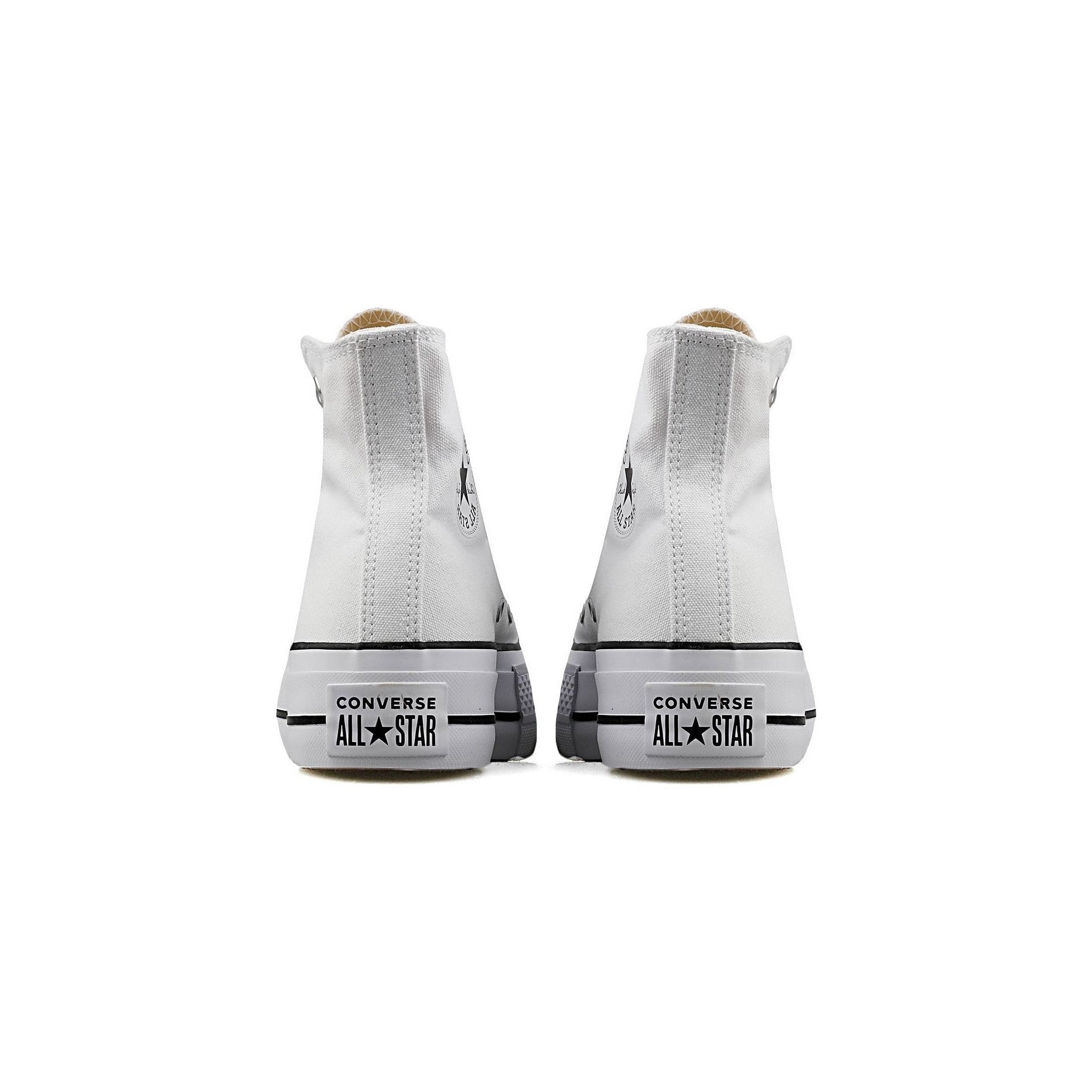 Zapatillas Converse Canvas All Star Lift Hi Jr - Blanco/Azul