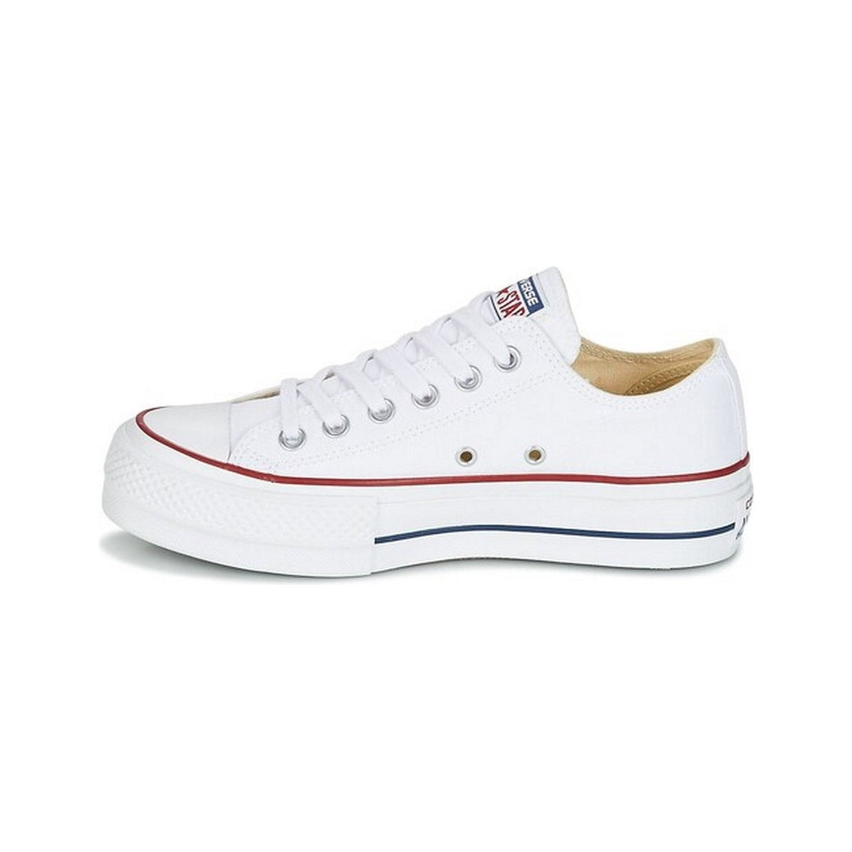 Sneaker Converse Canvas All Star Lift Hi Jr - Bianco Blu