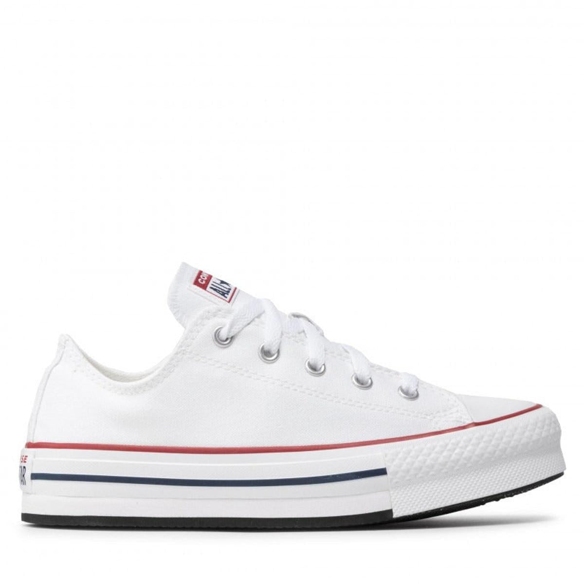Sneaker Converse Canvas All Star Lift Hi Jr - Bianco Blu