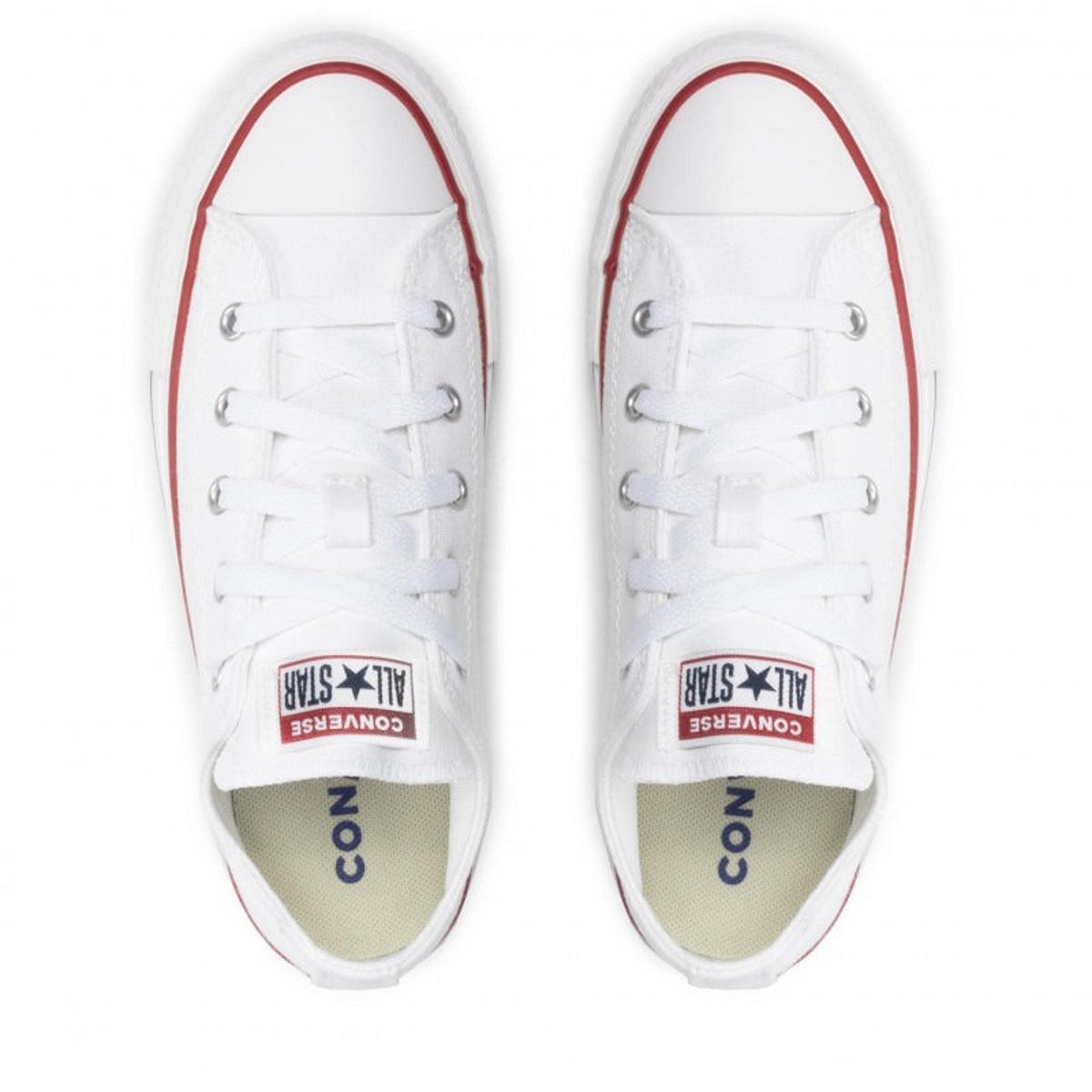 Sneaker Converse Canvas All Star Lift Hi Jr - Bianco Blu