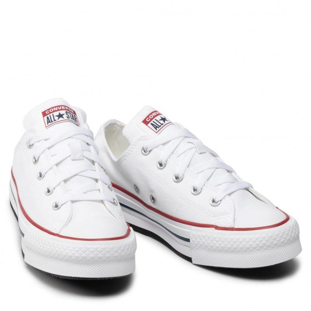 Sneaker Converse Canvas All Star Lift Hi Jr - Bianco Blu