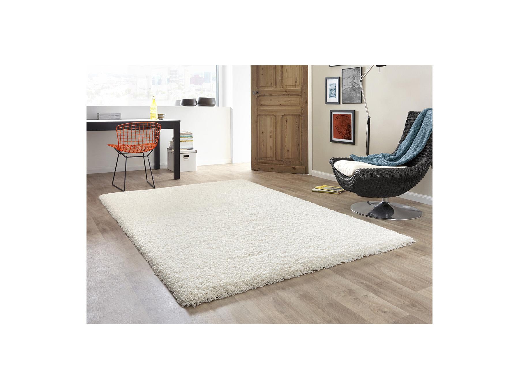 Noku - Shaggy Rug - Plain - Beige
