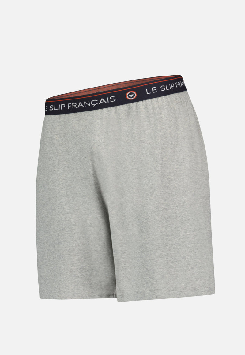 Bas De Pyjama Court Gris En Coton - Invincible Gris