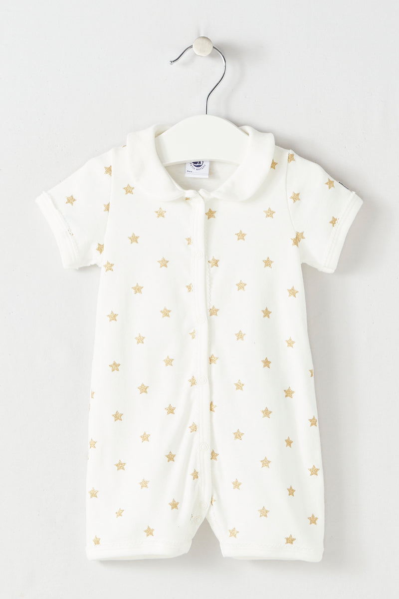 Petit Bateau - Pelele - Blanco - Bebé Niña