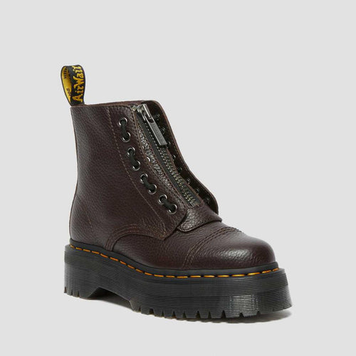 Boots Sinclair Burgundy Milled Nappa - Rouge - Femme