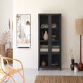 Cléo - Armoire Grillagée - Métal - Noir