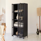 Cléo - Armoire Grillagée - Métal - Noir
