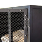 Cléo - Armoire Grillagée - Métal - Noir
