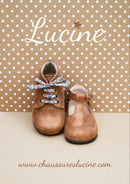 Chaussures Bottillons Salomés À Boucle Inès - Cuir Camel Irisé - Fille