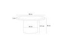 Coffee Table - Boecia - Natural Travertine - 2 Sizes