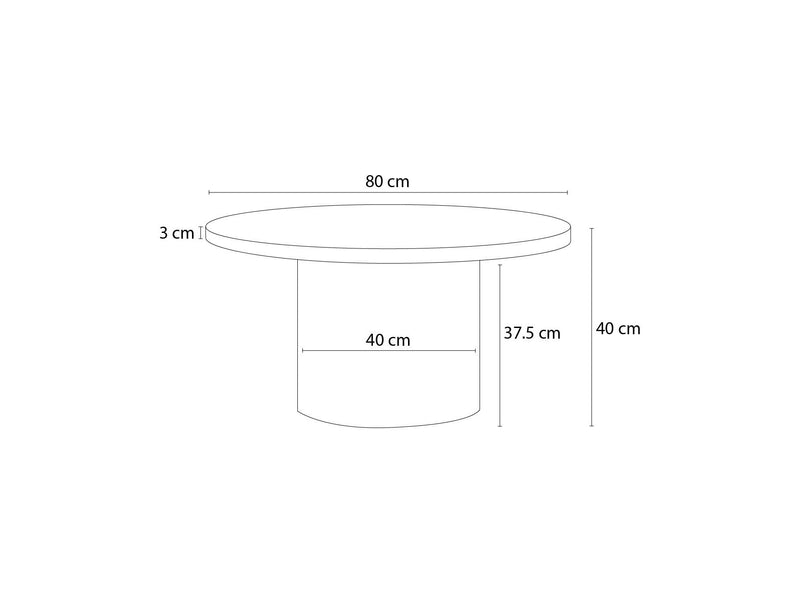 Table Basse - Boecia - Travertin Naturel - 2 Tailles