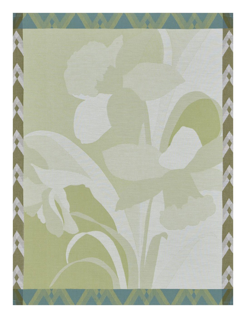French Jacquard - Tea Towel - La Vie En Vosges - Green