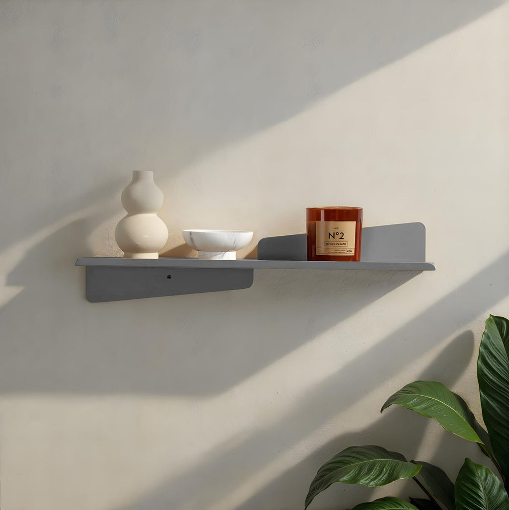 Étagères Murales Décoratives En Métal Vlnt123Gr - Gris