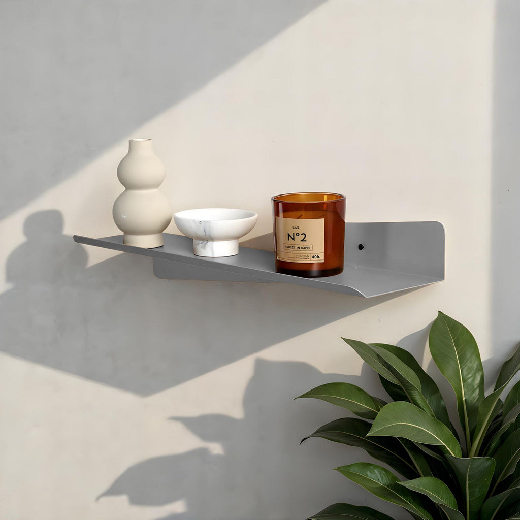 Étagères Murales Décoratives En Métal Vlnt123Gr - Gris